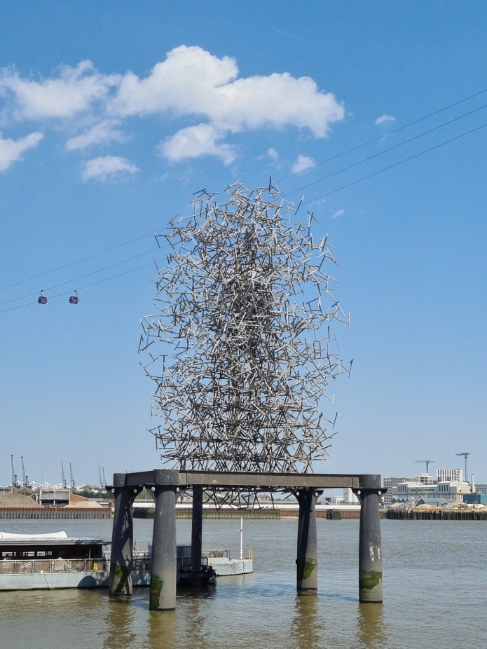 Quantum Cloud, by Antony Gormley, 2000