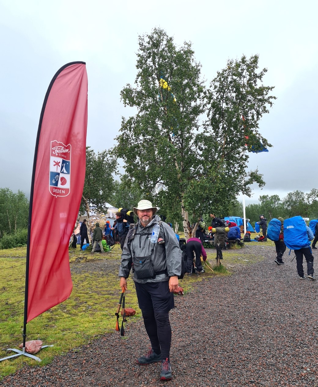 Obligatory 'starting photo' at Nikkaluokta