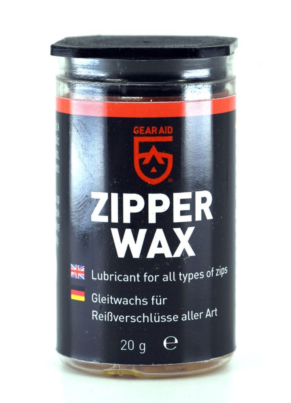 Gear Aid solid block zip lubricant