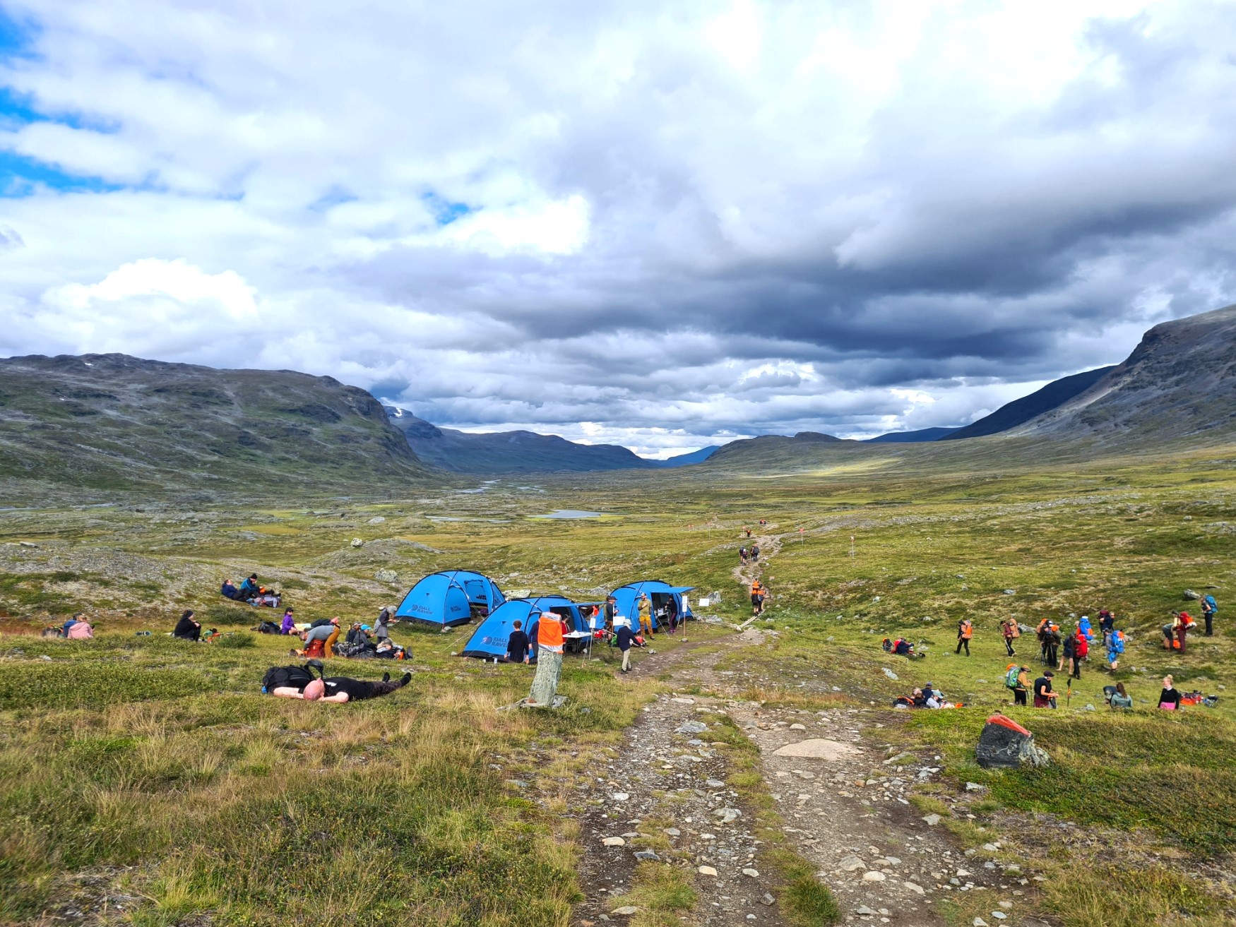 Approaching checkpoint Tjäktja