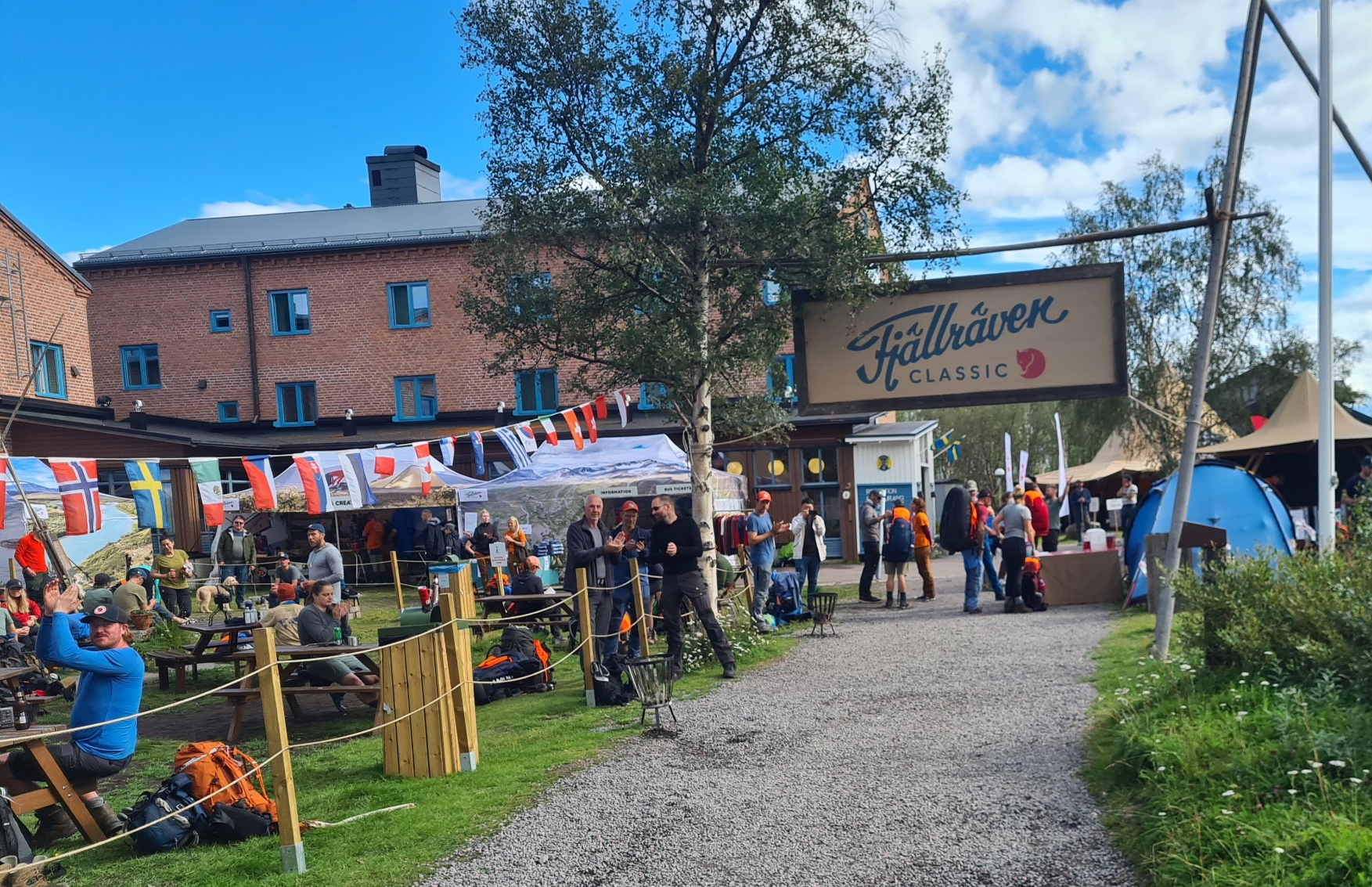 The finish of Fjällräven Classic Sweden 2023