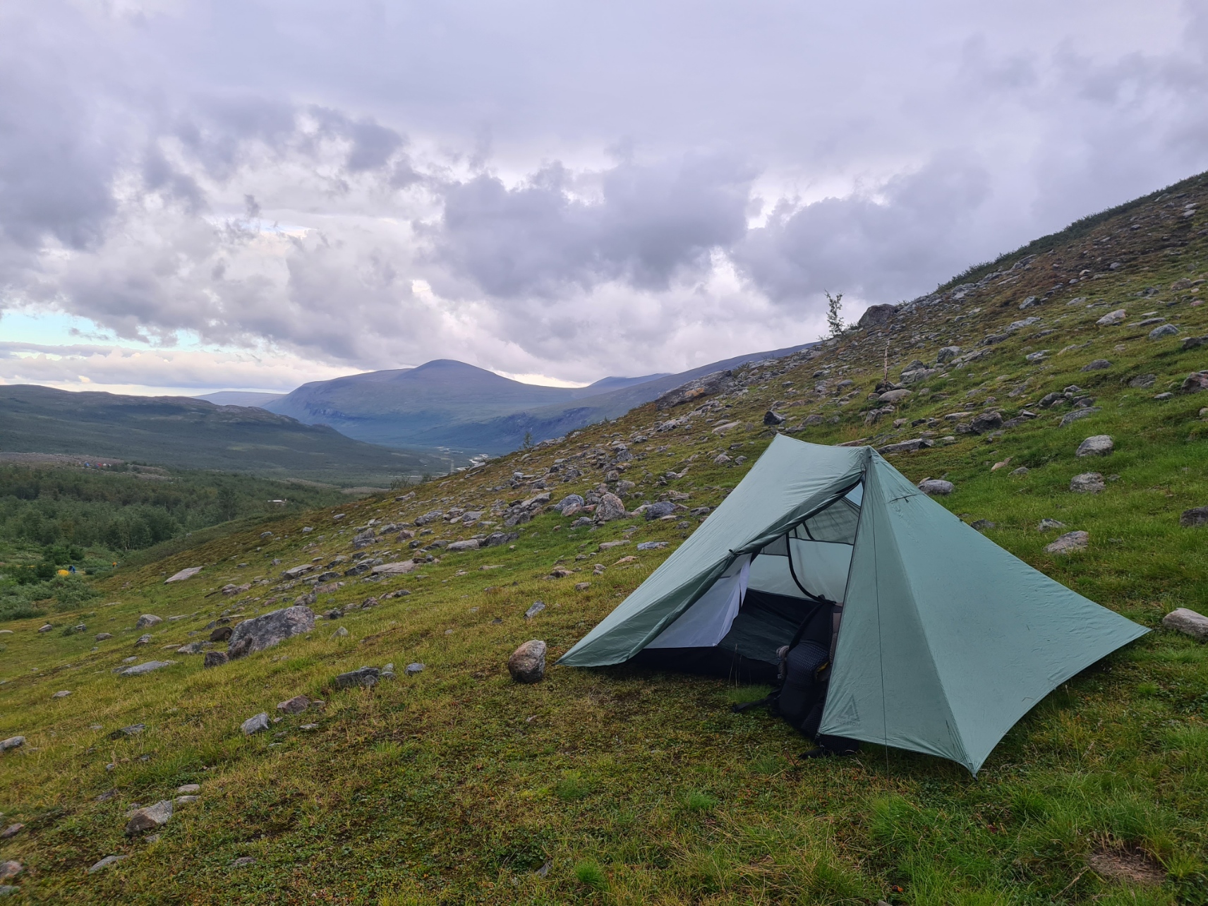 Night one on trail. Wildcamp at Kebnekaise