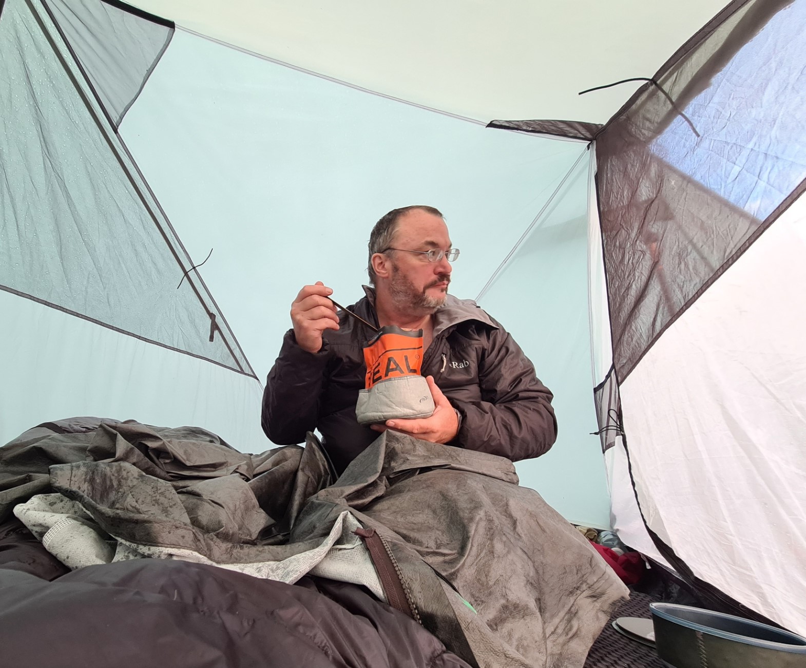 Evening meal on day two