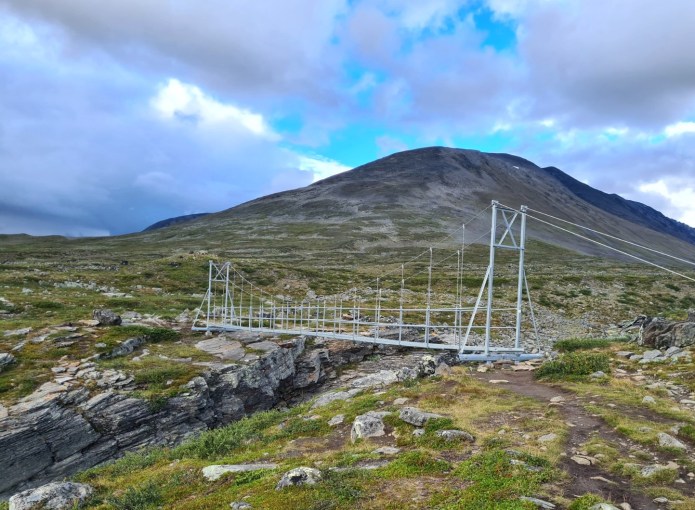 Suspension bridge at Guobirjohka