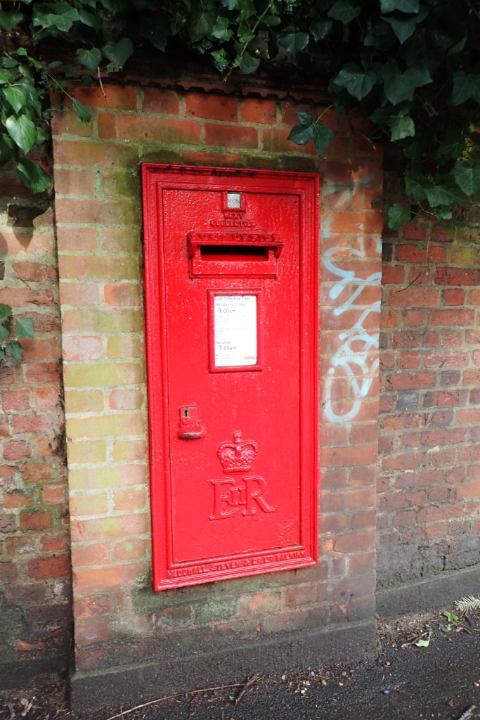 Large EiiR A type wall box at Monken Hadley