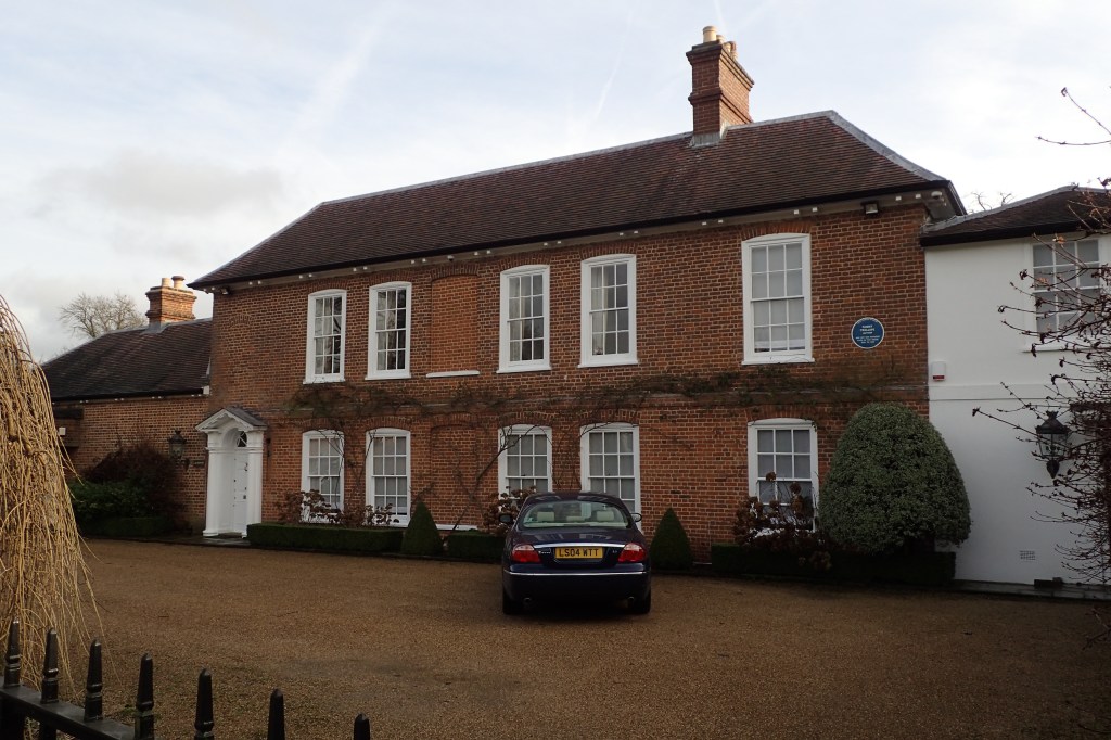 Fanny Trollope. and her son Anthony, lived here 1836 to 1838
