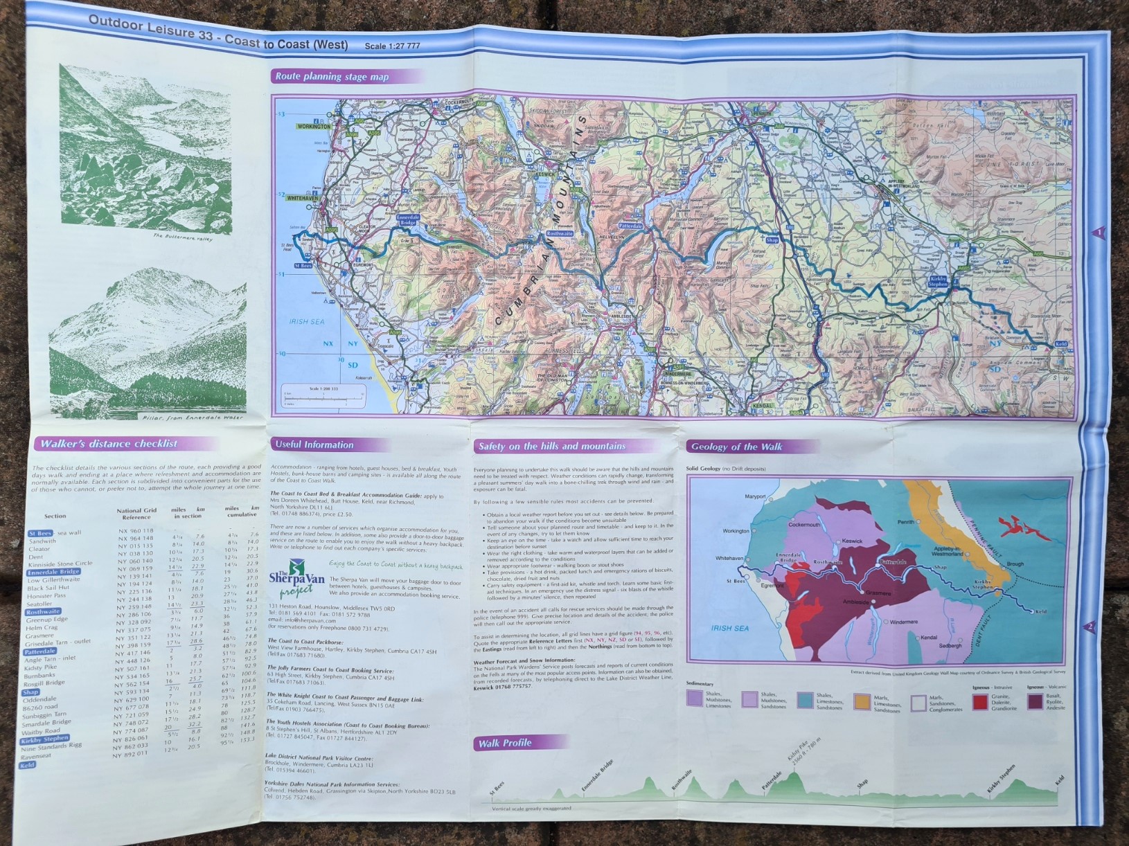 Additional information on the Coast to Coast trail was added to the 1999 editions