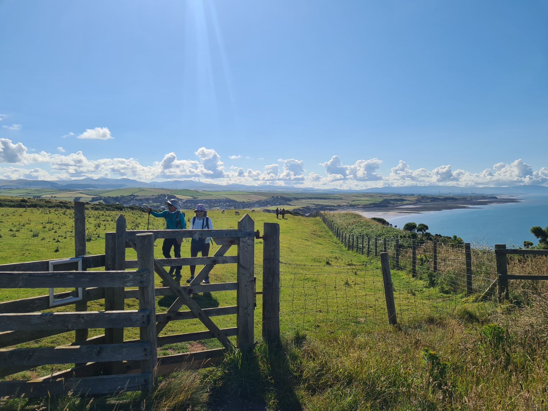Leaving St. Bees behind and setting off on the England Coast Path and Coast to Coast Walk