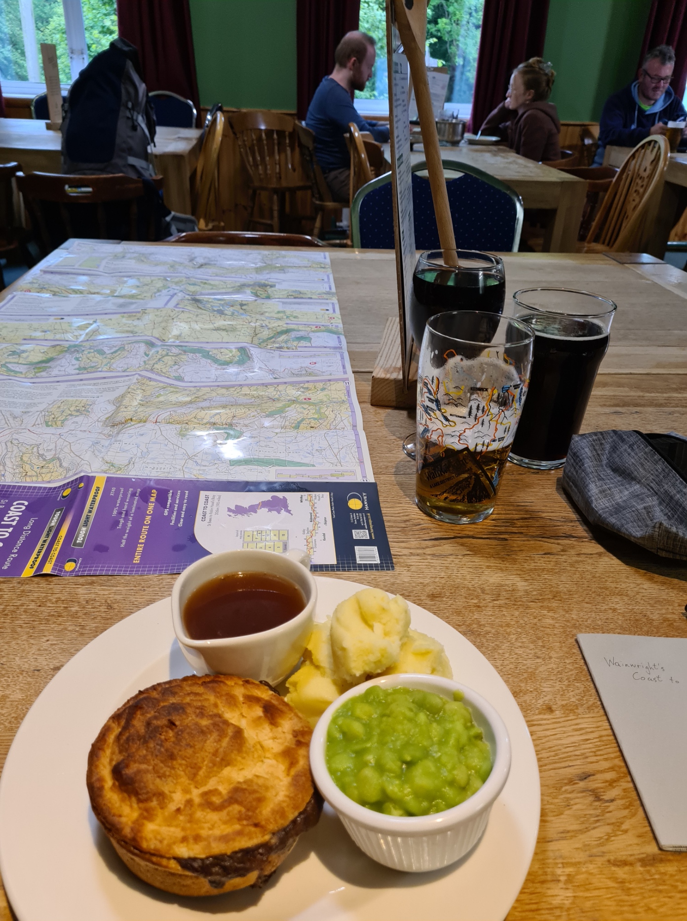 Decent pie and mash at the hostel