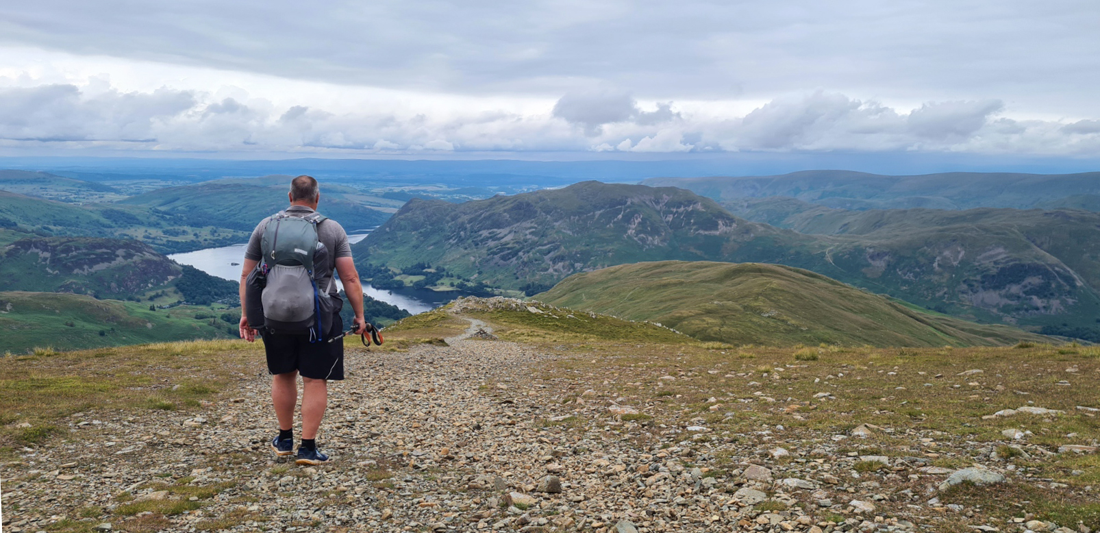 The descent off St Sunday toward Patterdale