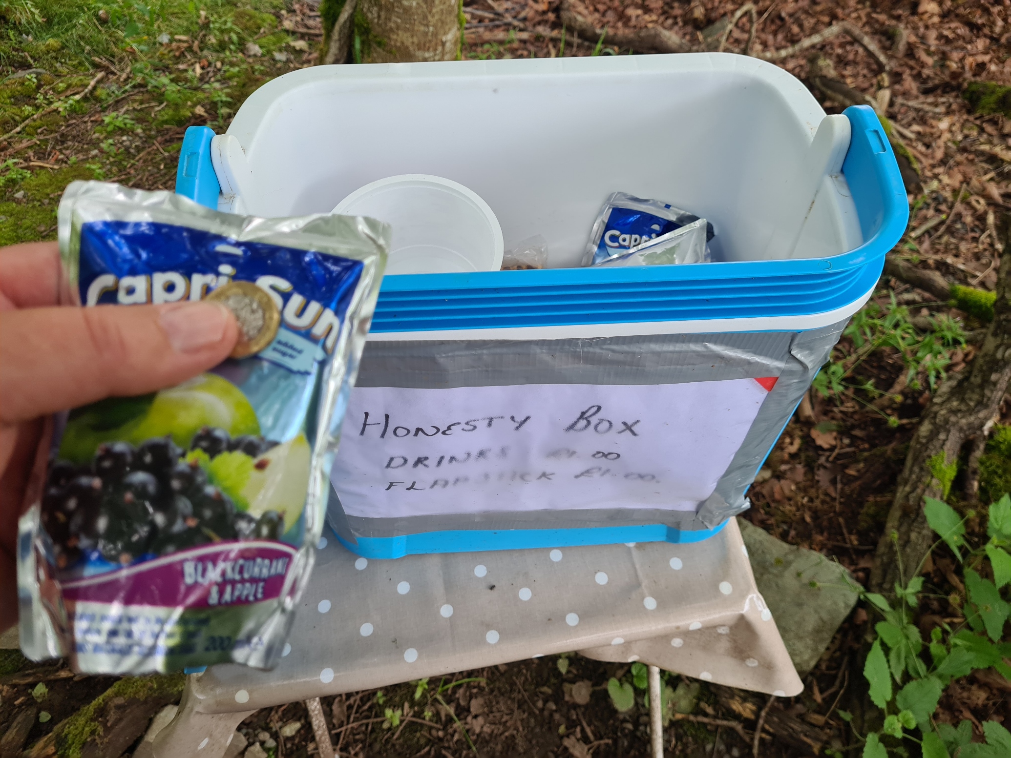 Spoilt today- two honesty boxes within a hundred metres of each other