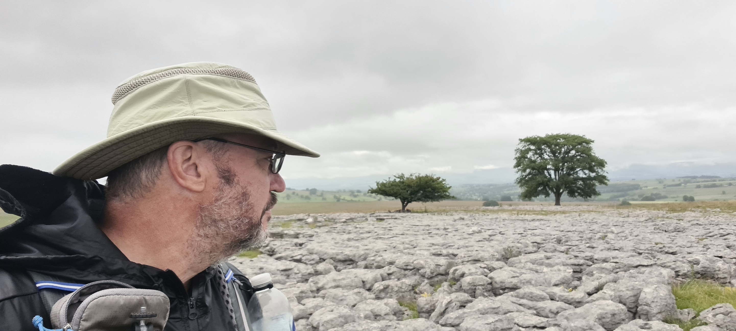 Passing through the limestone pavements near Wicker Street. Surrounded by the remains of Romano-British settlements