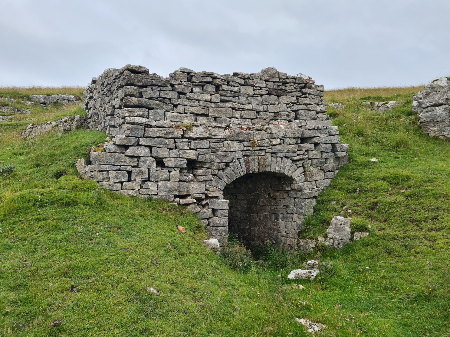 Remains of a farmer's private limekiln, used to 'sweeten' the land