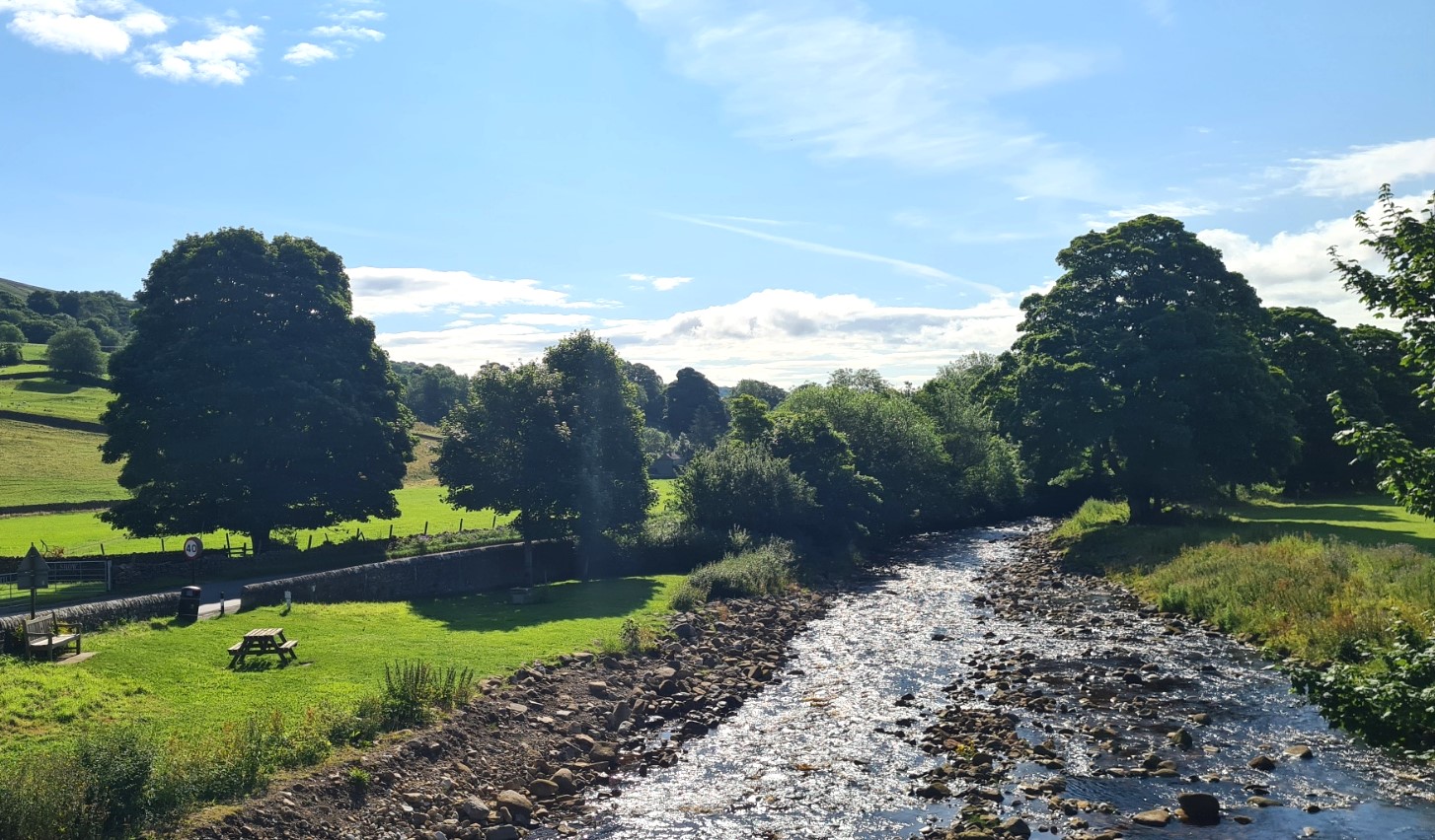 Following the River Swale out of Reeth