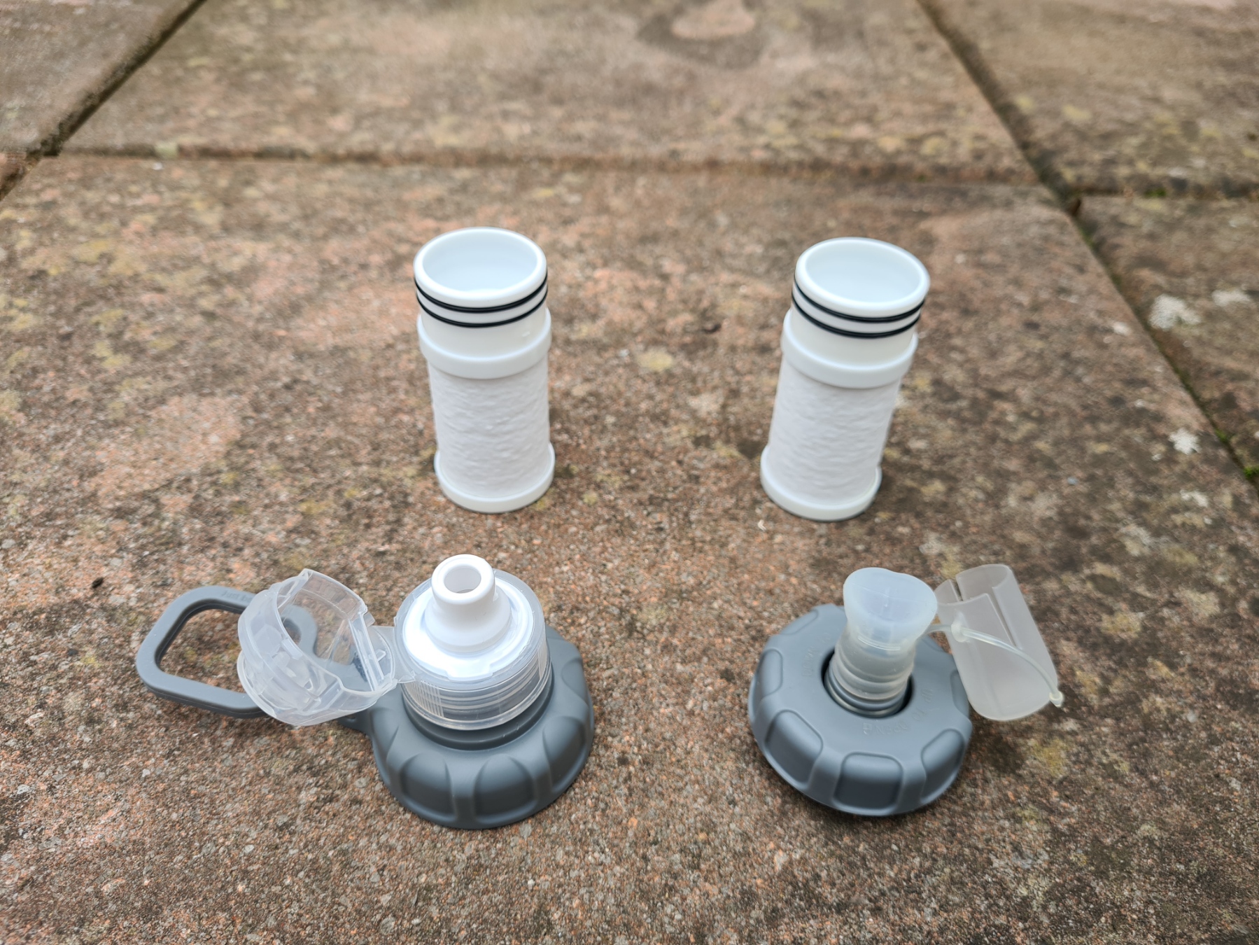 The upgraded and original mouthpieces are poles apart in practicality