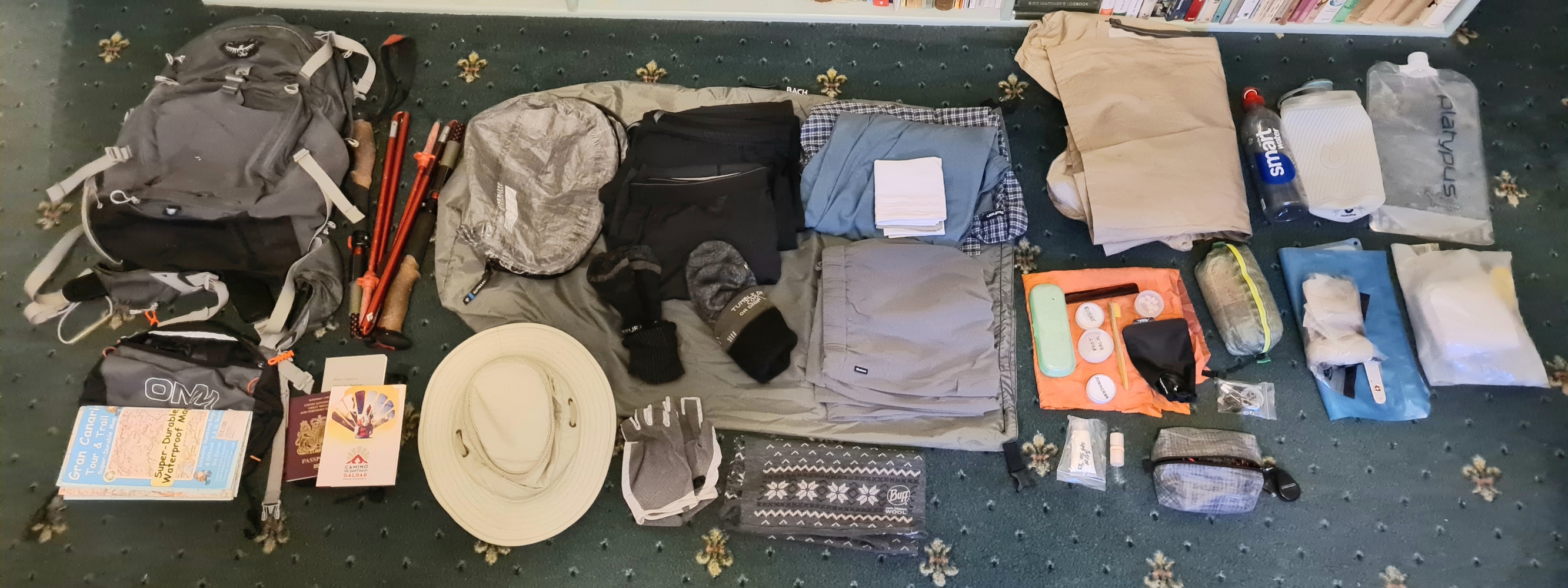 What I wore and carried