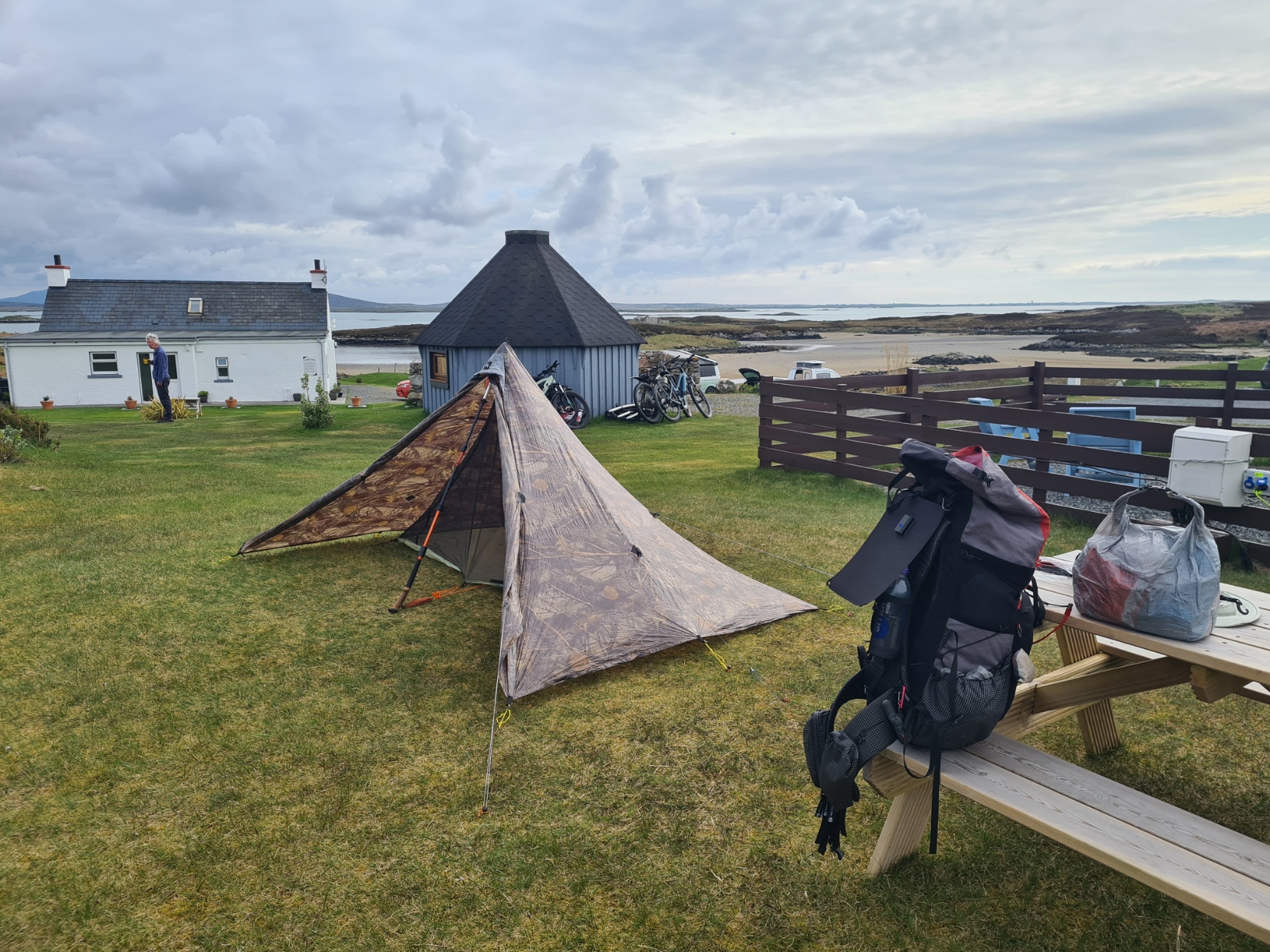 Moorcroft campsite on North Uist, Day Four