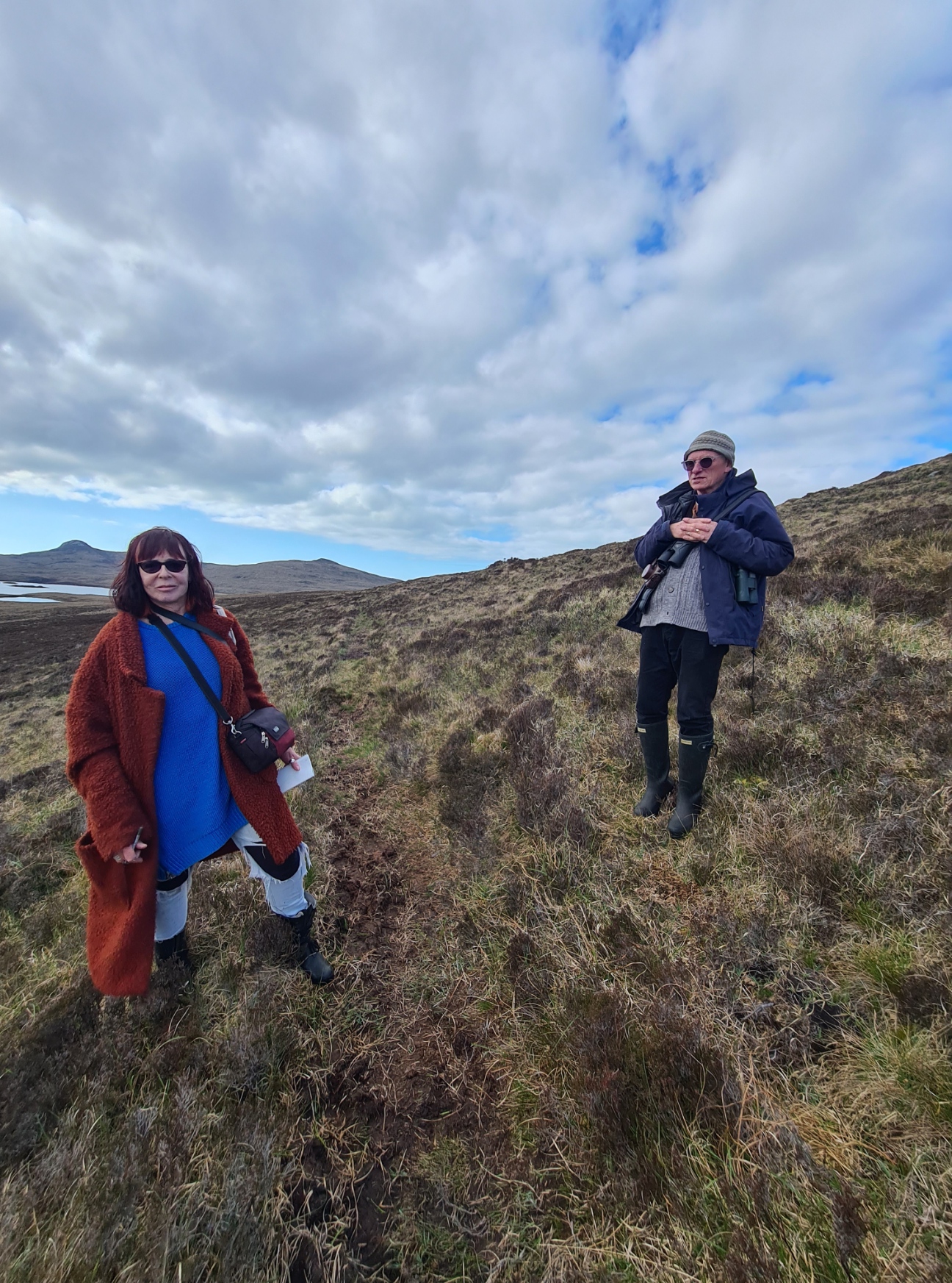 Artist Nicola Neate and her husband John Kippin were busy recording their experiences on a mile section of the Heb Way