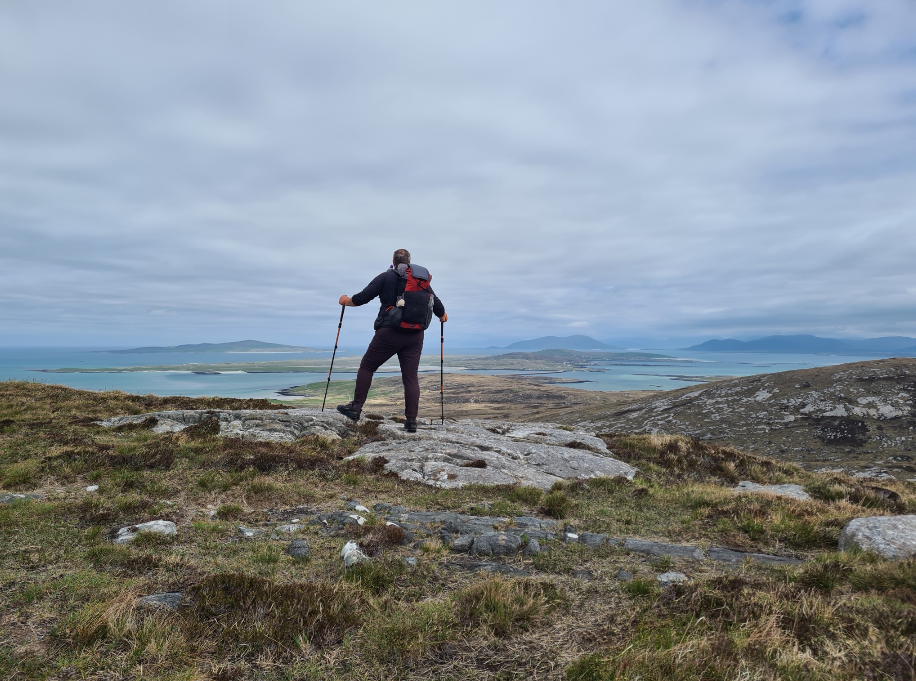 Looking north to Berneray and Harris
