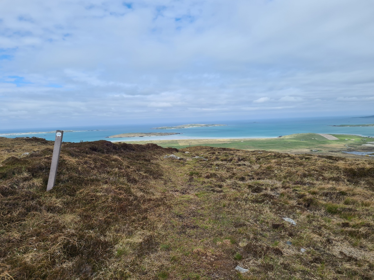 Beginning the descent off Beinn Mhor