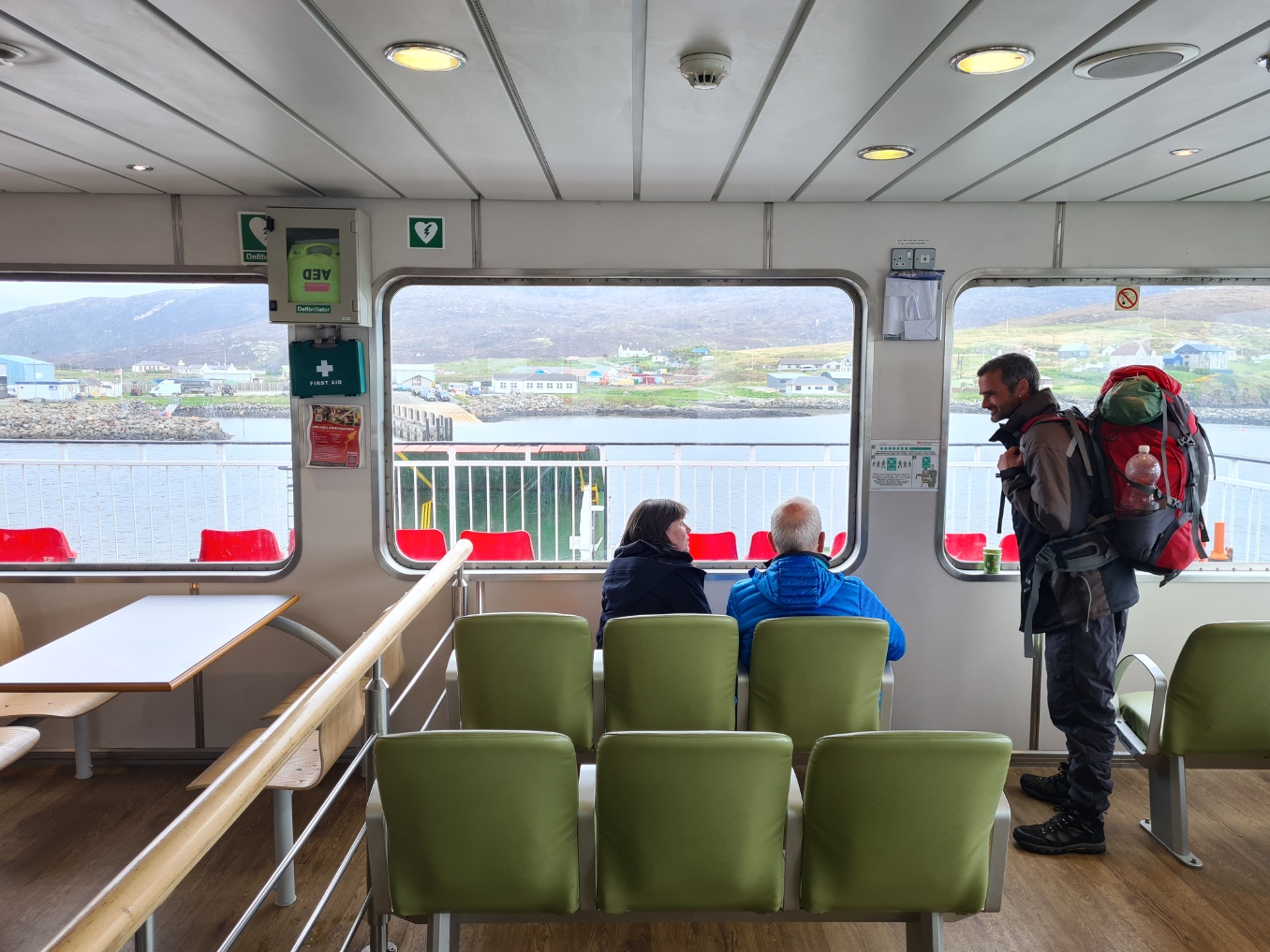 On board the ferry to Harris