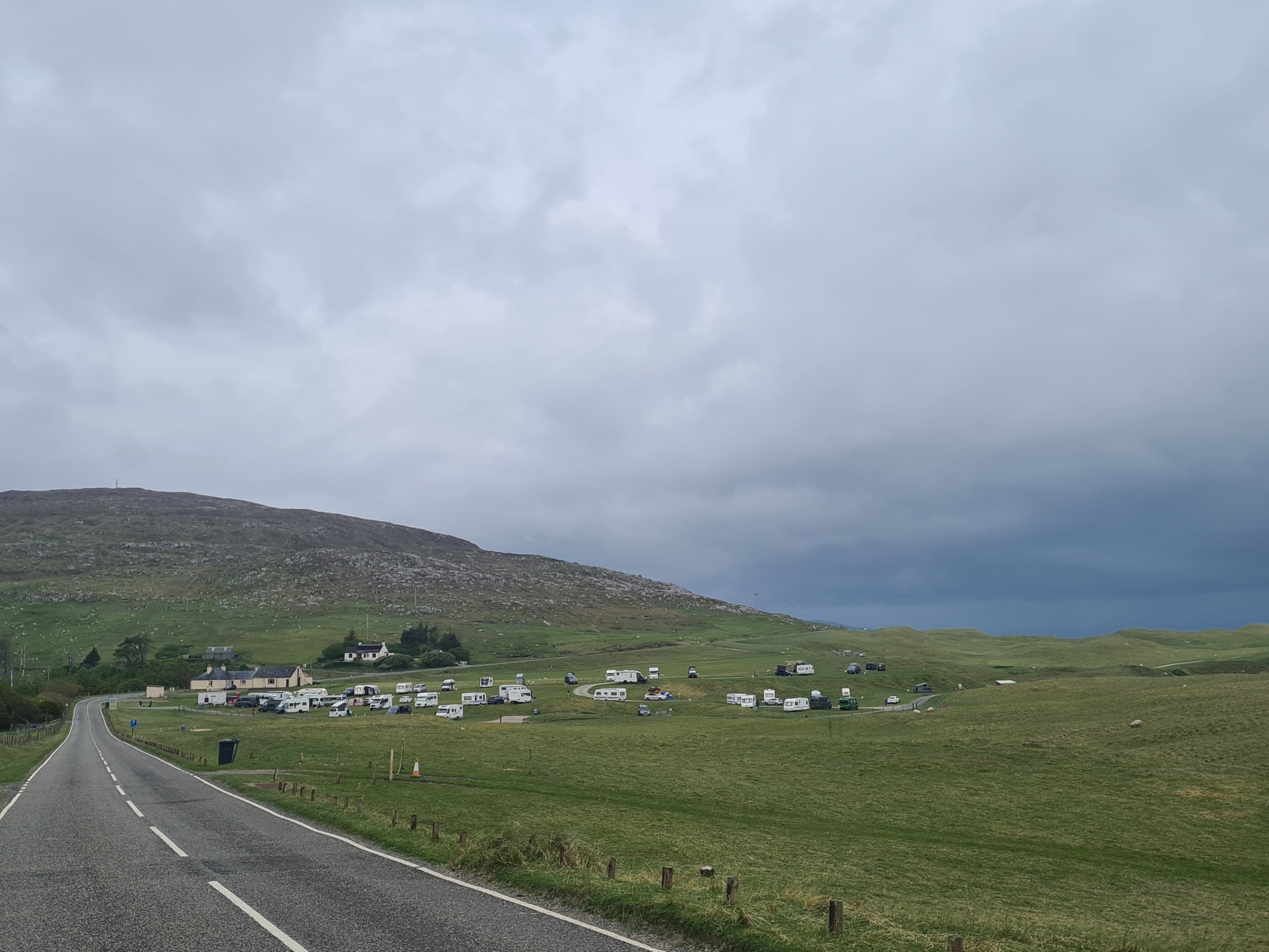Leaving Horgabost Campsite behind