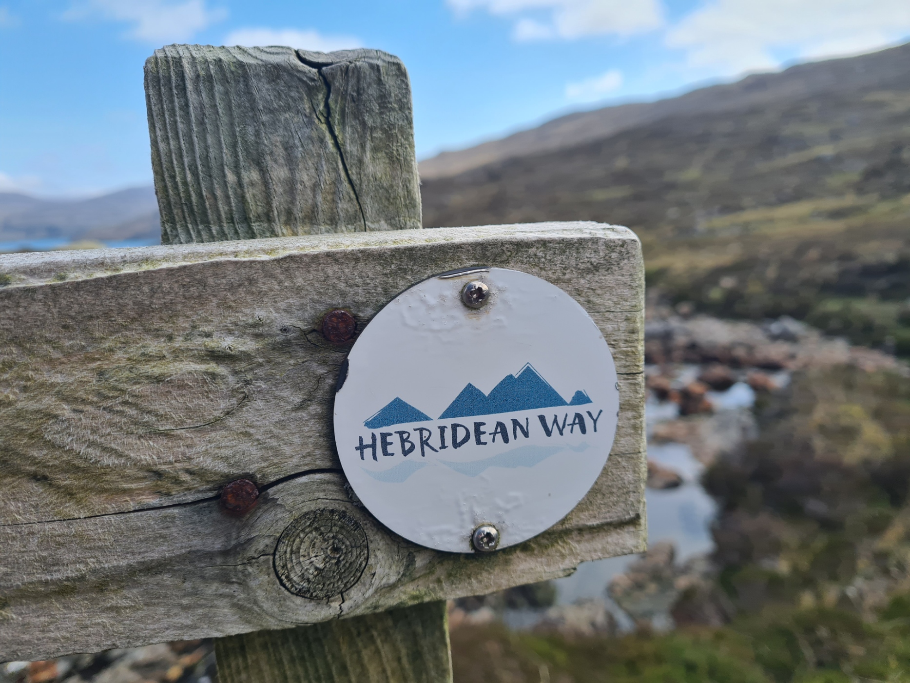 The Hebridean Way- waymarker