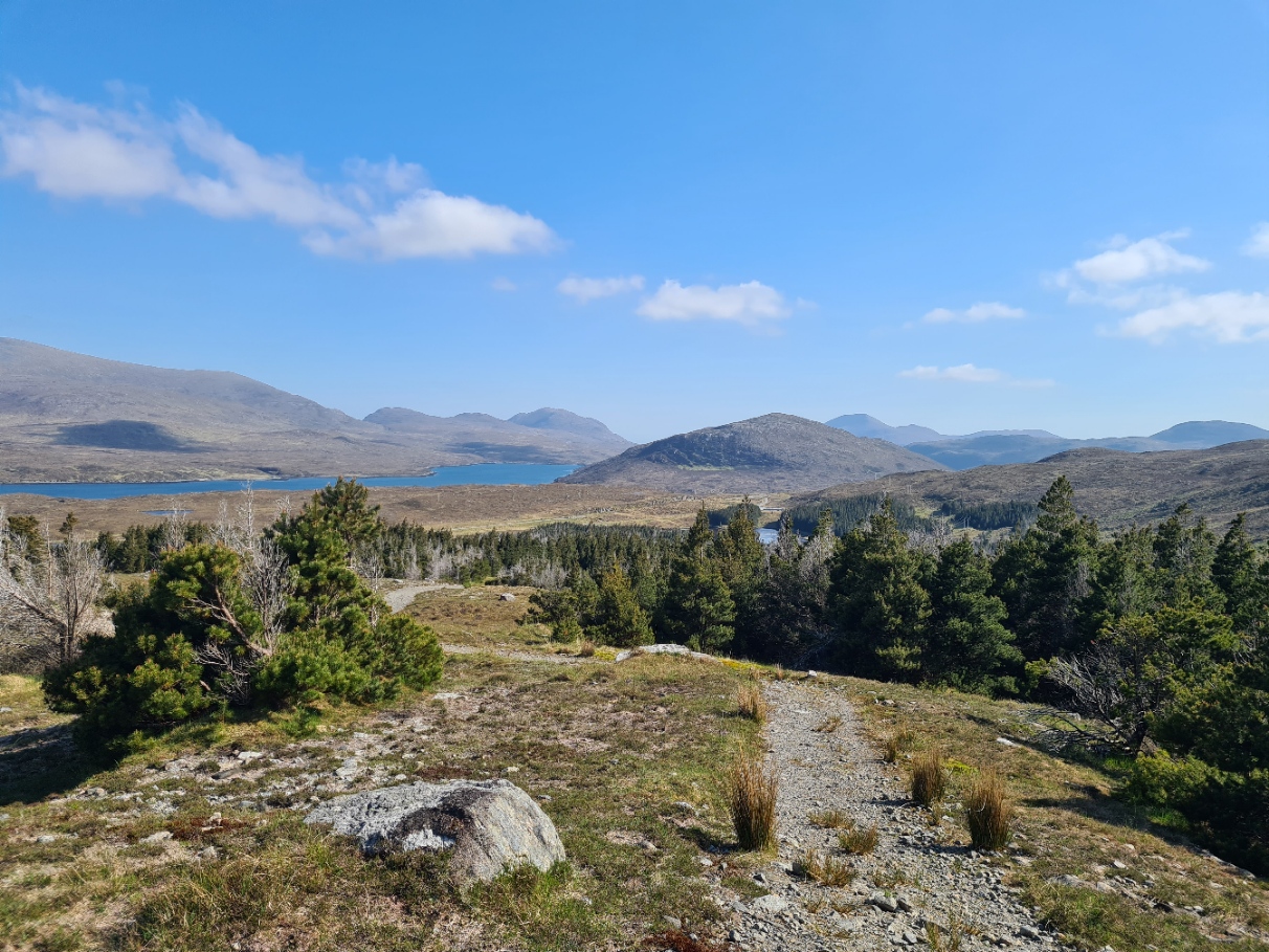 Climbing Griamacleit, looking south