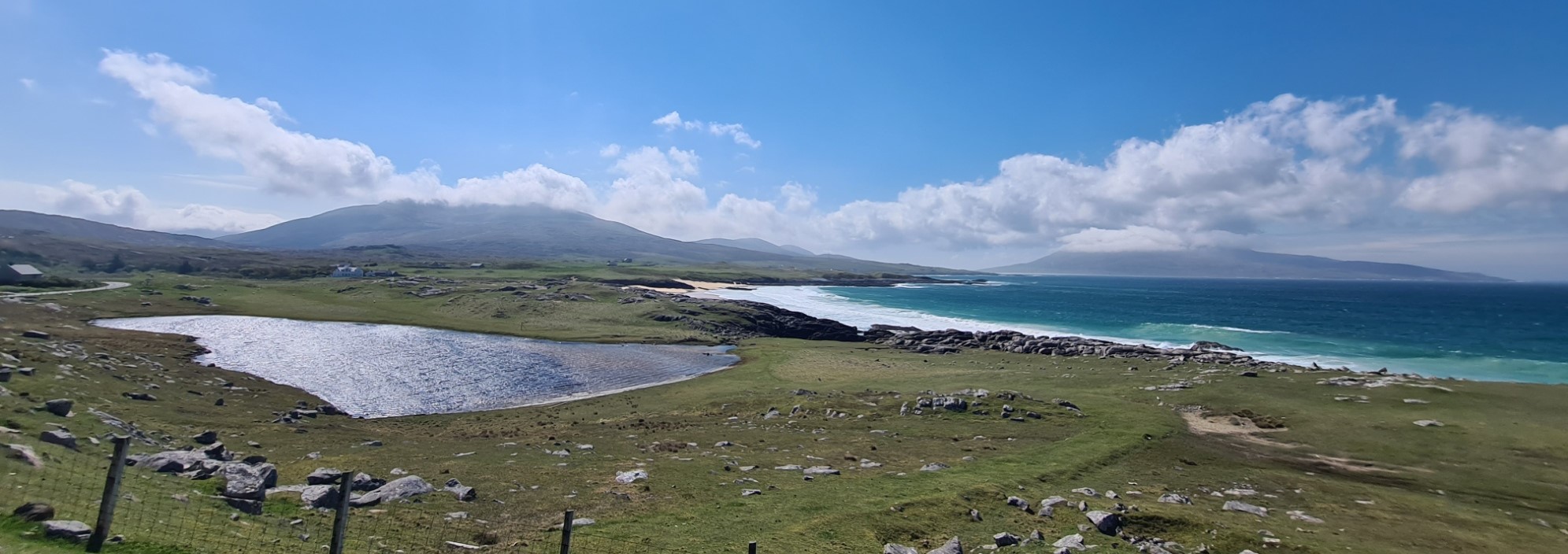 The view back to Ceapabhal