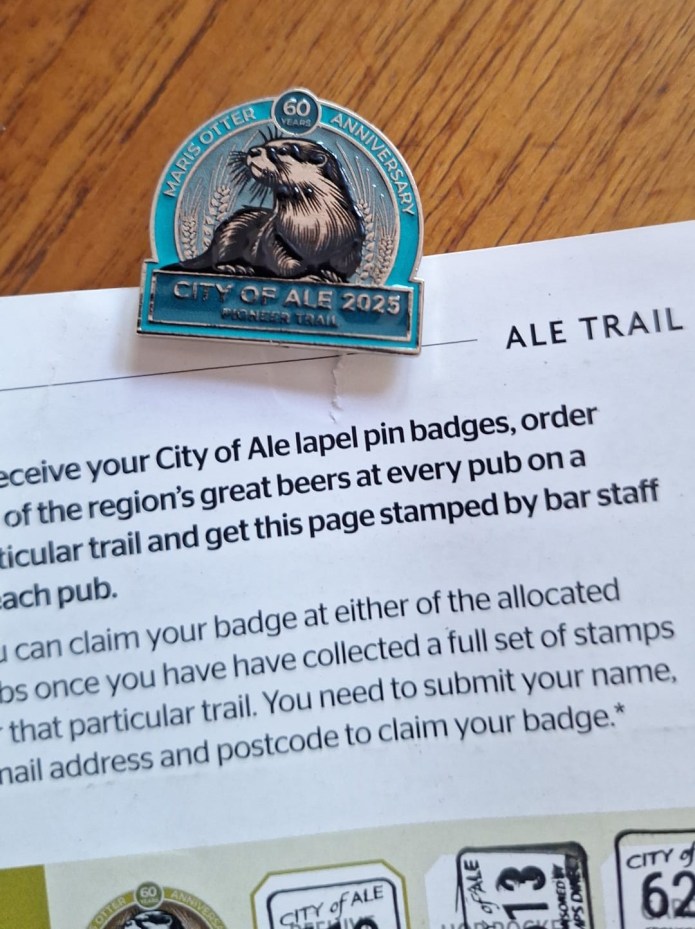 Collect handstamps in the festival programme at each of the participating pubs and pick up a free pin badge at the final one on a trail