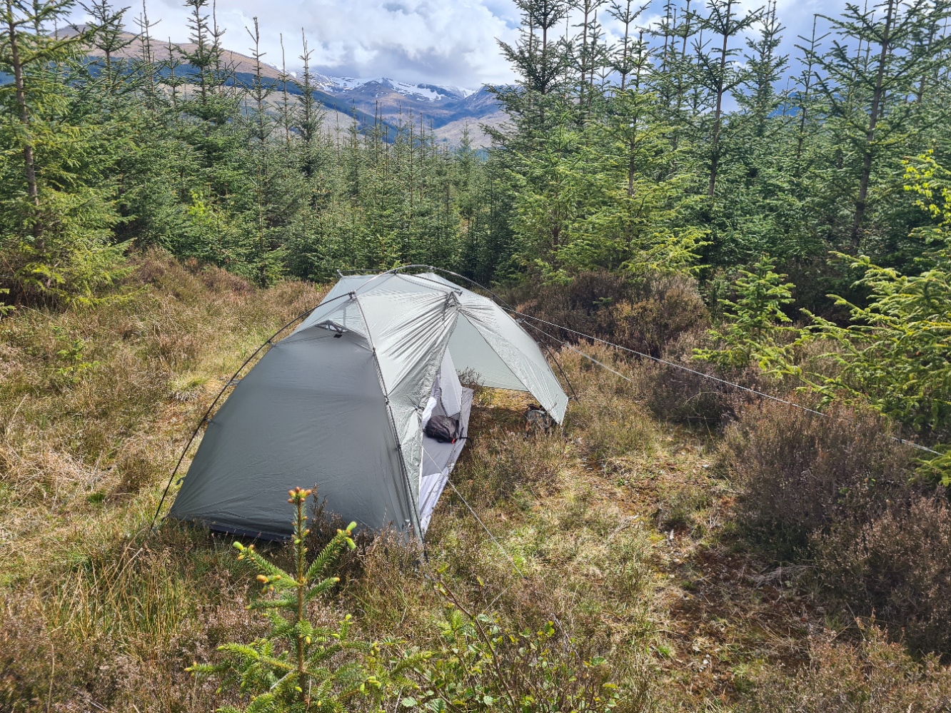 Wildcamp on Day One on the East Highland Way