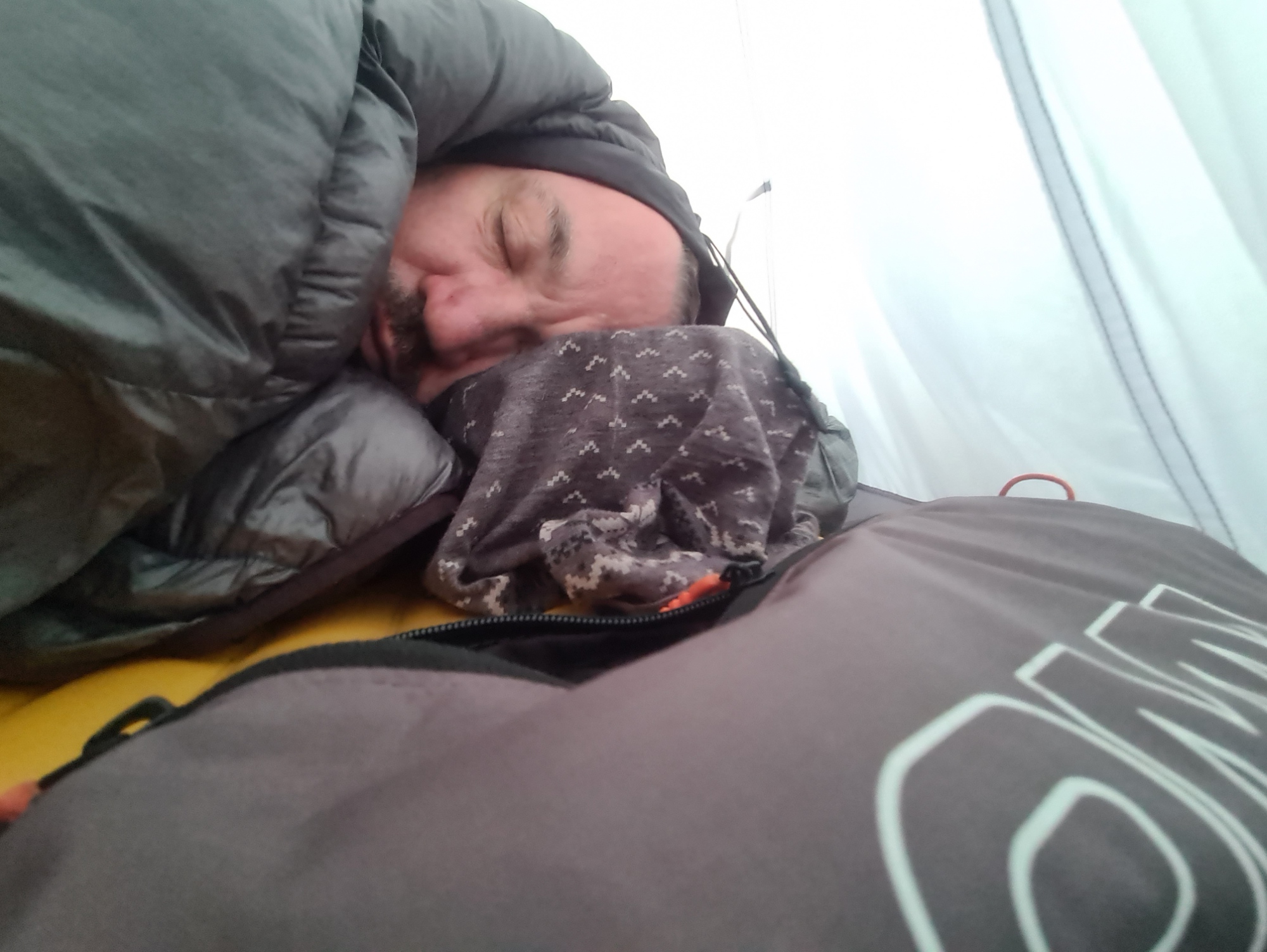 With my quilt wrapped around me on a cold night, I slept well on my first night on trail